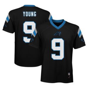 Bryce Young Carolina Panthers Youth Replica Player Jersey - Black