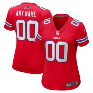 Buffalo Bills Women Alternate Custom Game Jersey - Red