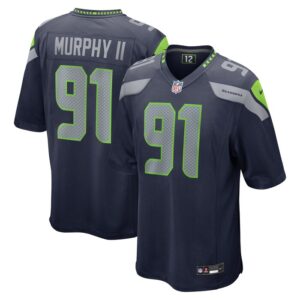 Byron Murphy II Seattle Seahawks 2024 NFL Draft First Round Pick Player Game Jersey - College Navy