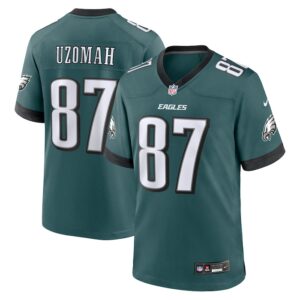 C.J. Uzomah Philadelphia Eagles Team Game Jersey - Midnight Green