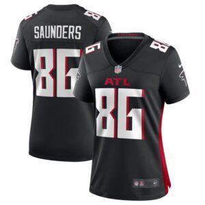 CJ Saunders Atlanta Falcons Women Team Game Jersey - Black