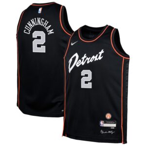 Cade Cunningham Detroit Pistons Youth 2023/24 Swingman Replica Jersey - City Edition - Black