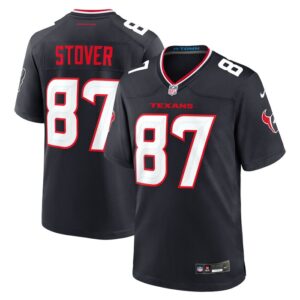 Cade Stover Houston Texans Game Jersey - Navy