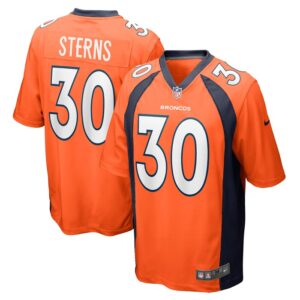 Caden Sterns Denver Broncos Game Jersey - Orange