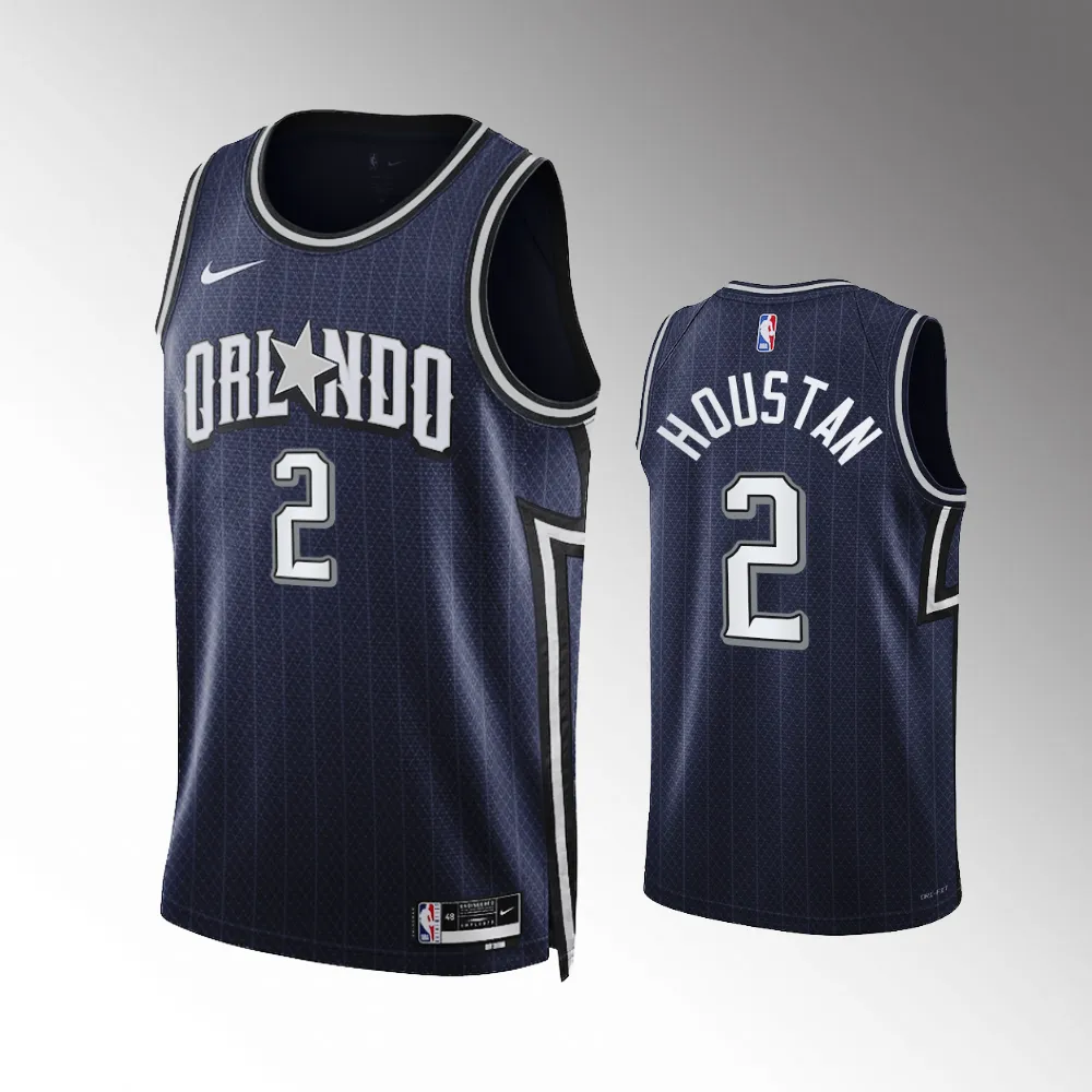 Caleb Houstan #2 Swingman Orlando Magic 2023-24 City Edition Jersey - Navy