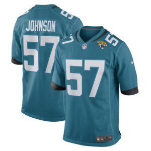 Caleb Johnson Jacksonville Jaguars Game Player Jersey - Teal