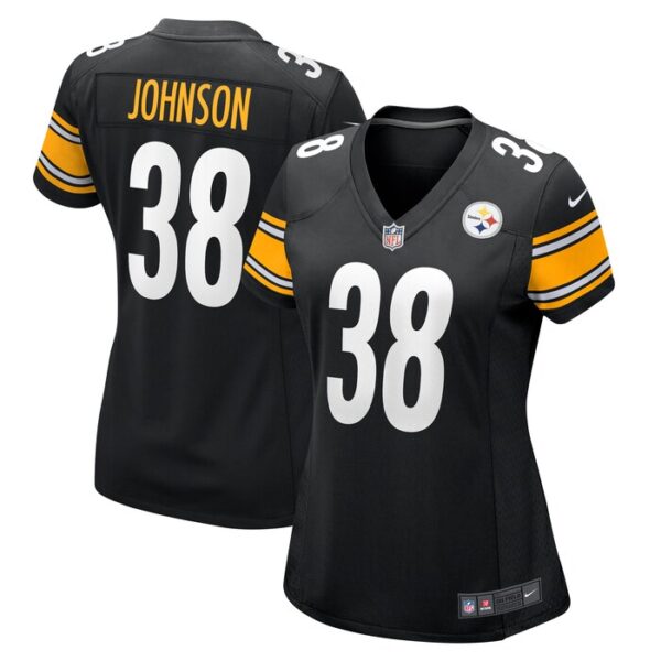 Caleb Johnson Pittsburgh Steelers Women Game Jersey - Black