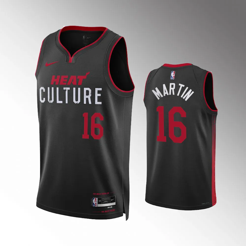 Caleb Martin #16 Swingman Miami Heat 2023-24 City Edition Jersey - Black