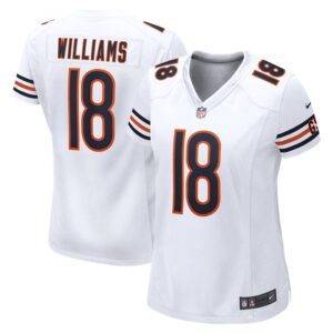 Caleb Williams Chicago Bears Women 2024 NFL Draft Game Player Jersey - White