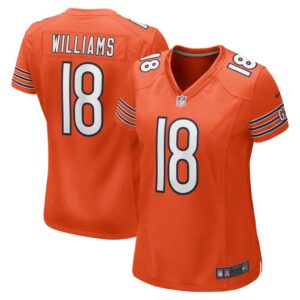 Caleb Williams Chicago Bears Women Alternate 2024 NFL Draft Game Jersey - Orange