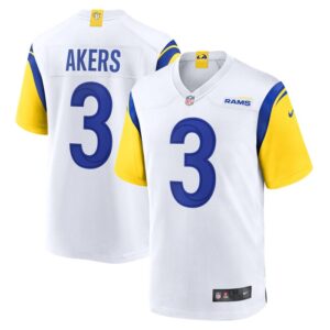 Cam Akers Los Angeles Rams Game Jersey - White