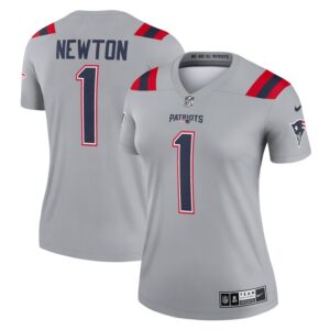 Cam Newton New England Patriots Women Inverted Legend Jersey - Gray