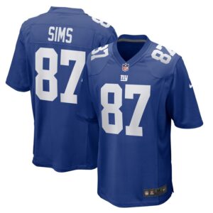 Cam Sims New York Giants Game Jersey - Royal