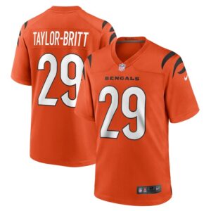 Cam Taylor-Britt Cincinnati Bengals Alternate Game Jersey - Orange