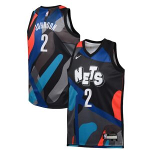 Cameron Johnson Brooklyn Nets Youth 2023/24 Swingman Replica Jersey - City Edition - Black