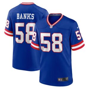 Carl Banks New York Giants Classic Retired Player Game Jersey - Royal