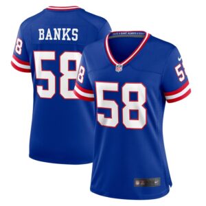 Carl Banks New York Giants Women Classic Retired Player Game Jersey - Royal