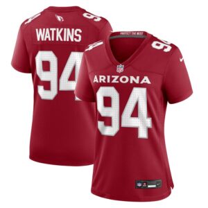 Carlos Watkins Arizona Cardinals Women Game Player Jersey - Cardinal