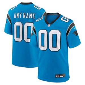 Carolina Panthers Alternate Custom Game Jersey - Blue