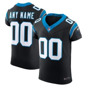 Carolina Panthers Vapor F.U.S.E. Elite Custom Jersey - Black