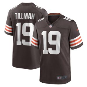 Cedric Tillman Cleveland Browns 2023 NFL Draft Pick Game Jersey - Brown