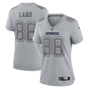 CeeDee Lamb Dallas Cowboys Women Atmosphere Fashion Game Jersey - Gray