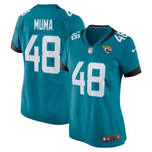 Chad Muma Jacksonville Jaguars Women Game Jersey - Teal