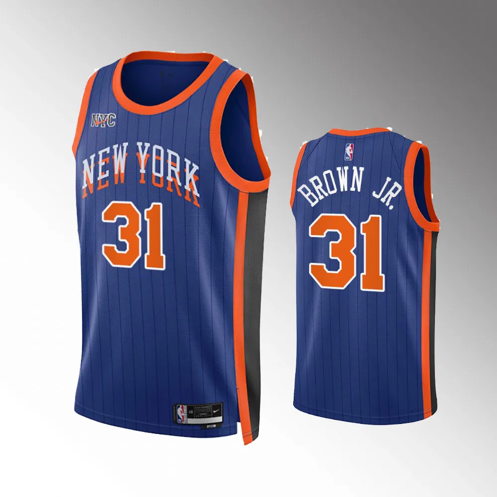 Charlie Brown Jr. #31 Swingman New York Knicks 2023-24 City Edition Jersey - Blue