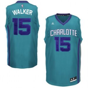 Charlotte Hornets #15 Kemba Walker Revolution 30 Swingman Alternate Teal Jersey