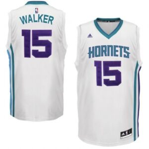 Charlotte Hornets #15 Kemba Walker Revolution 30 Swingman Home White Jersey