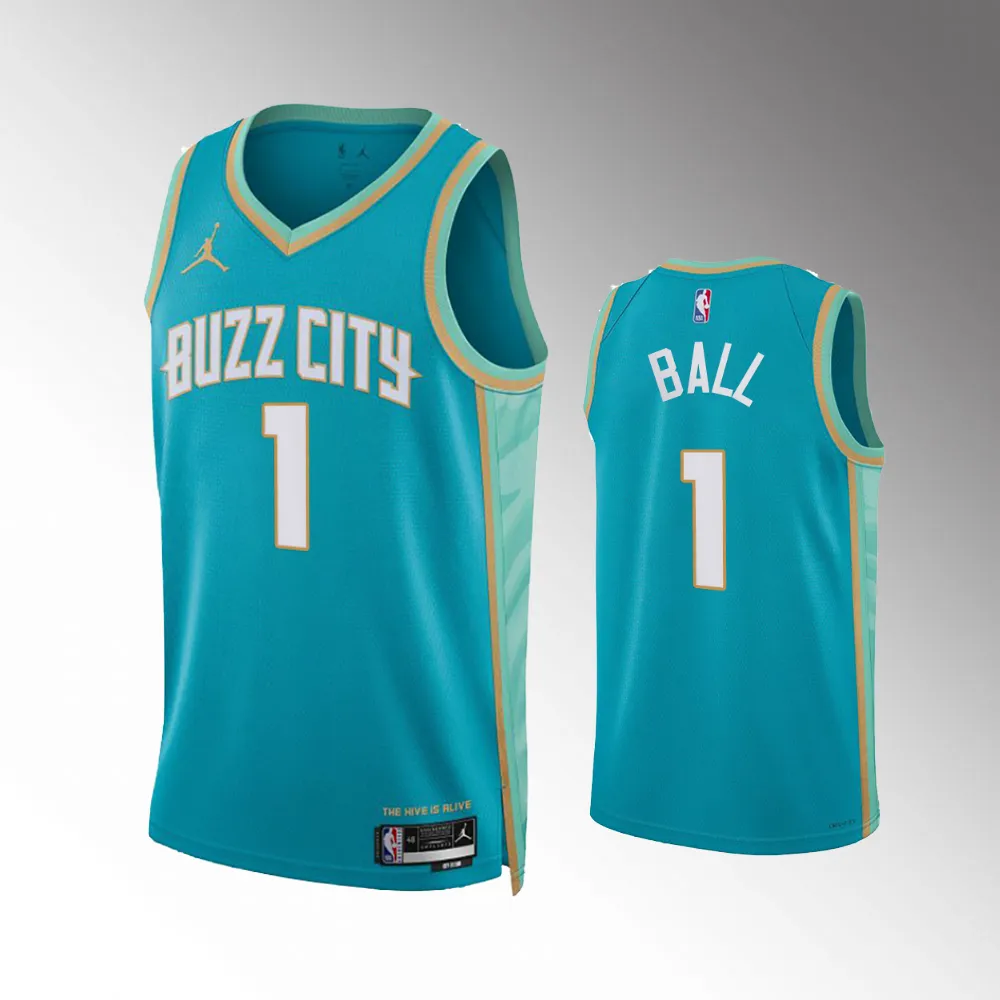 Charlotte Hornets City Edition Teal 2023-24 #1 LaMelo Ball Jersey