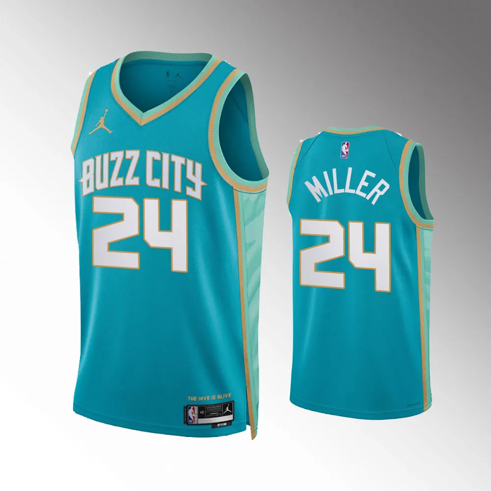 Charlotte Hornets City Edition Teal 2023-24 #24 Brandon Miller Jersey