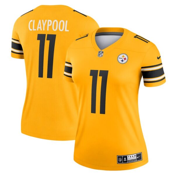 Chase Claypool Pittsburgh Steelers Women Inverted Legend Game Jersey - Gold