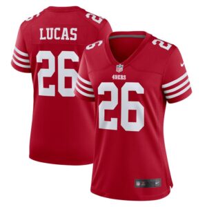 Chase Lucas San Francisco 49ers Women Team Game Jersey - Scarlet