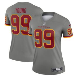 Chase Young Washington Football Team Women Inverted Legend Jersey - Gray