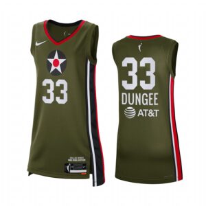 Chelsea Dungee Dallas Wings Rebel Edition 2021 Victory Green Jersey WNBA