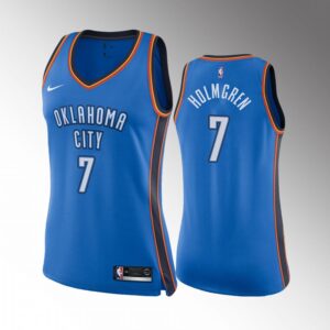 Chet Holmgren Oklahoma City Thunder Blue Icon Edition Women Jersey 2022 NBA Draft