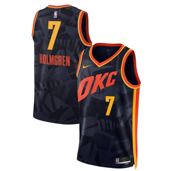 Chet Holmgren Oklahoma City Thunder Unisex 2023/24 Swingman Jersey - Navy - City Edition