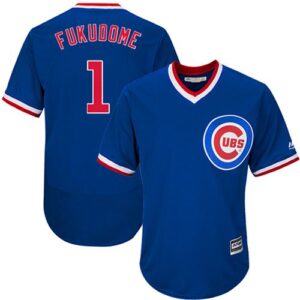 Chicago Cubs #1 Kosuke Fukudome Blue Flexbase Collection Cooperstown Stitched MLB Jersey