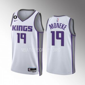 Chima Moneke Sacramento Kings #19 White Jersey 2022-23 Association Edition Swingman