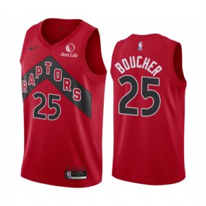 Chris Boucher Toronto Raptors 2021 Icon Edition Red #25 Jersey BOUCHER