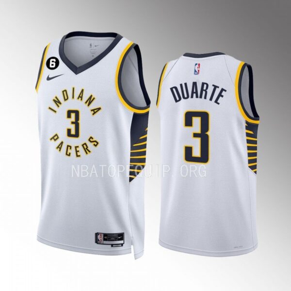 Chris Duarte Indiana Pacers White Association Edition 2022-23 Unisex Jersey Swingman