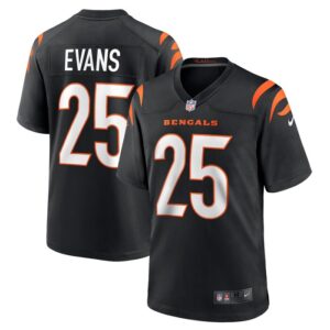 Chris Evans Cincinnati Bengals Game Jersey - Black