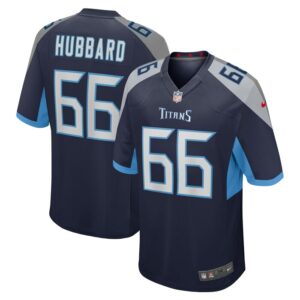 Chris Hubbard Tennessee Titans Team Game Jersey - Navy