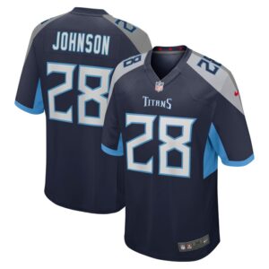 Chris Johnson Tennessee Titans Retired Player Game Jersey - Navy