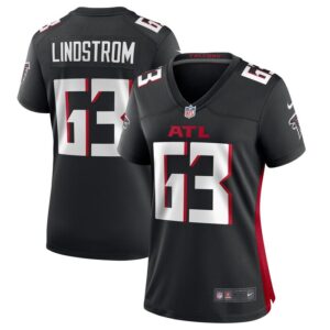 Chris Lindstrom Atlanta Falcons Women Team Game Jersey - Black