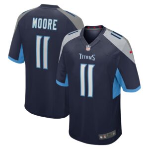 Chris Moore Tennessee Titans Game Jersey - Navy