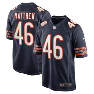 Christian Matthew Chicago Bears Game Jersey - Navy