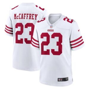 Christian McCaffrey San Francisco 49ers Game Player Jersey - White