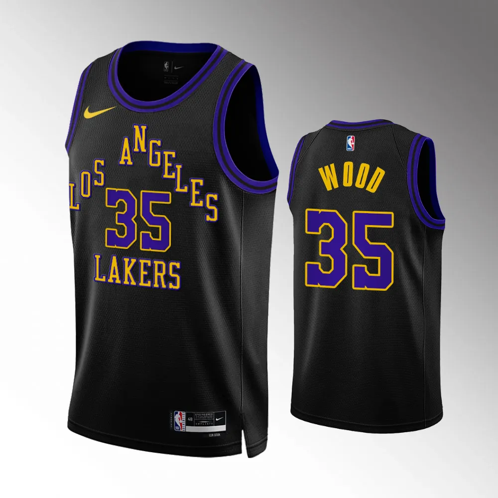 Christian Wood #35 Swingman Los Angeles Lakers 2023-24 City Edition Jersey - Black